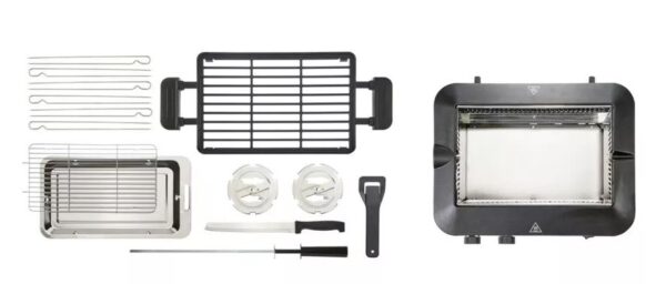 SILVERCREST Grill Electric Grill Multifunctional Grill with Kebab Function 1600 Watts - Image 4